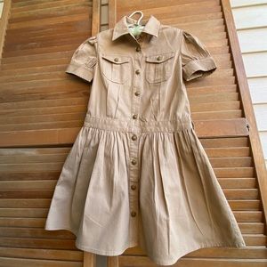 SZ 8 POLO RALPH LAUREN KHAKI DRESS